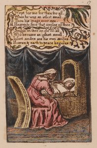 Liederen van onschuld en ervaring, plaat 17, een wiegelied (Bentley 17) door William Blake
